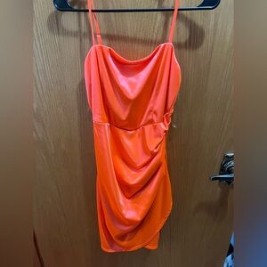 Coral/orange formal dress